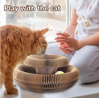 Pet's World Magic Cat Scratcher Board – Interactive Claw Grinding & Play Toy
