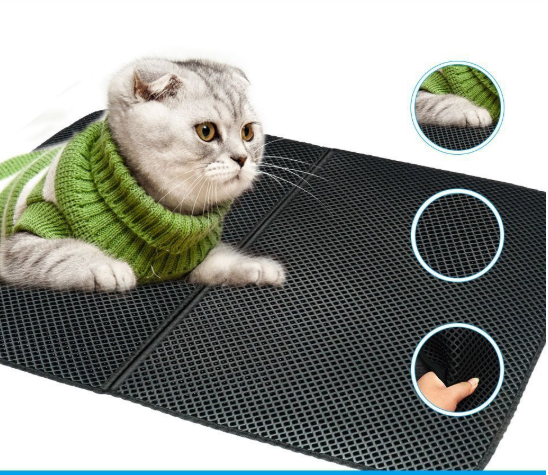 Pet's World Easy Clean EVA Cat Litter Mat – Waterproof & Non-Slip