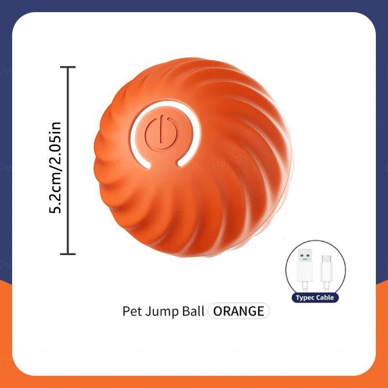 Smart Rechargeable Ball Toy for Dogs & Cats – Auto-Moving