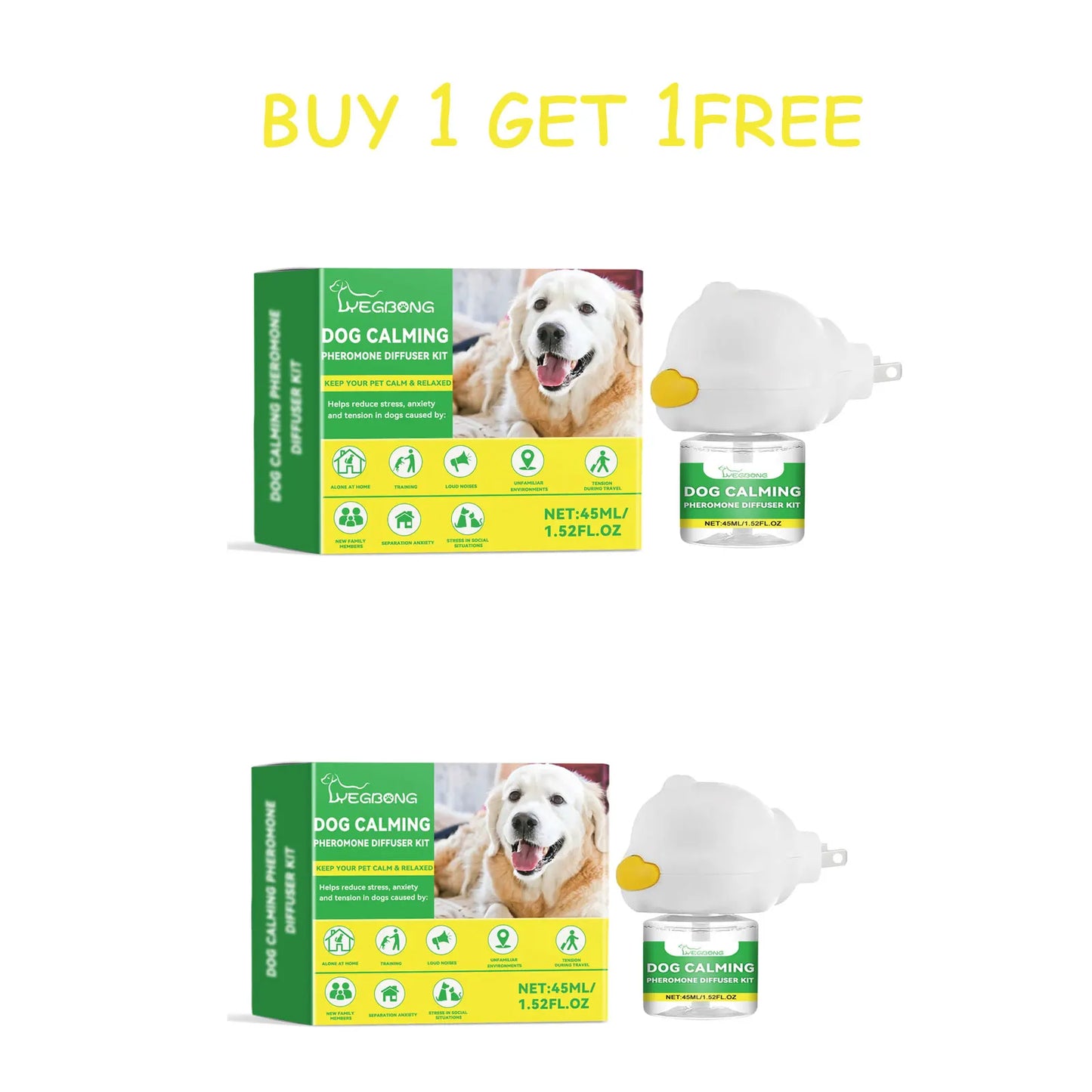 Pet's World Dog Calming Pheromone Diffuser Kit – Natural Anxiety & Stress Relief