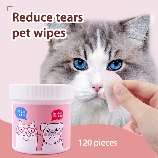 Pet Eye Cleaning Wipes - 120 Pieces Non-woven