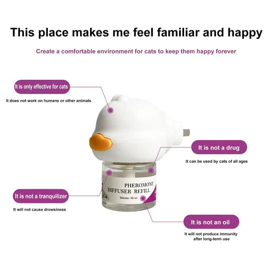 Cat Calming Pheromone Diffuser – Stress Relief Plug-In for Cats