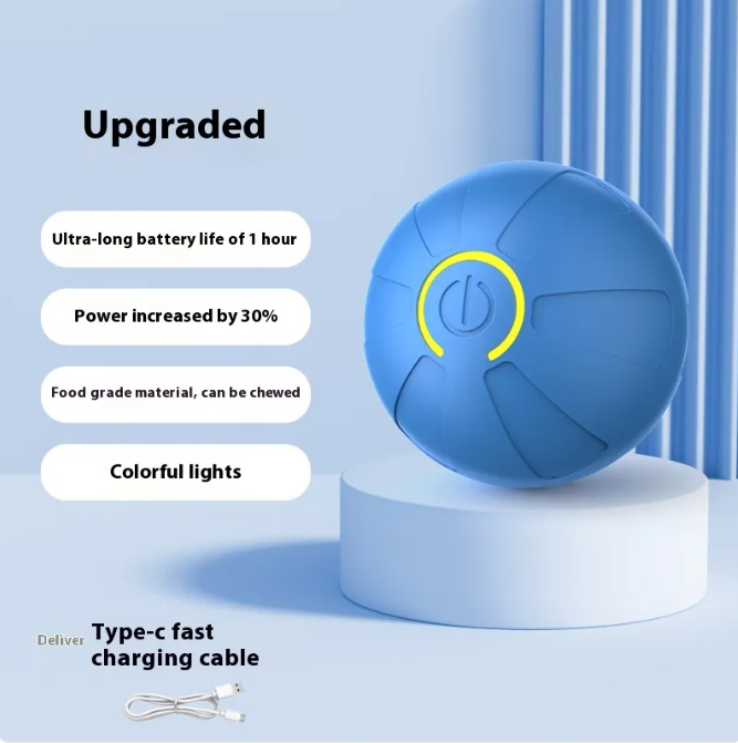 Pet's World Electric Jumping Ball – Automatic Light-Up Dog Toy