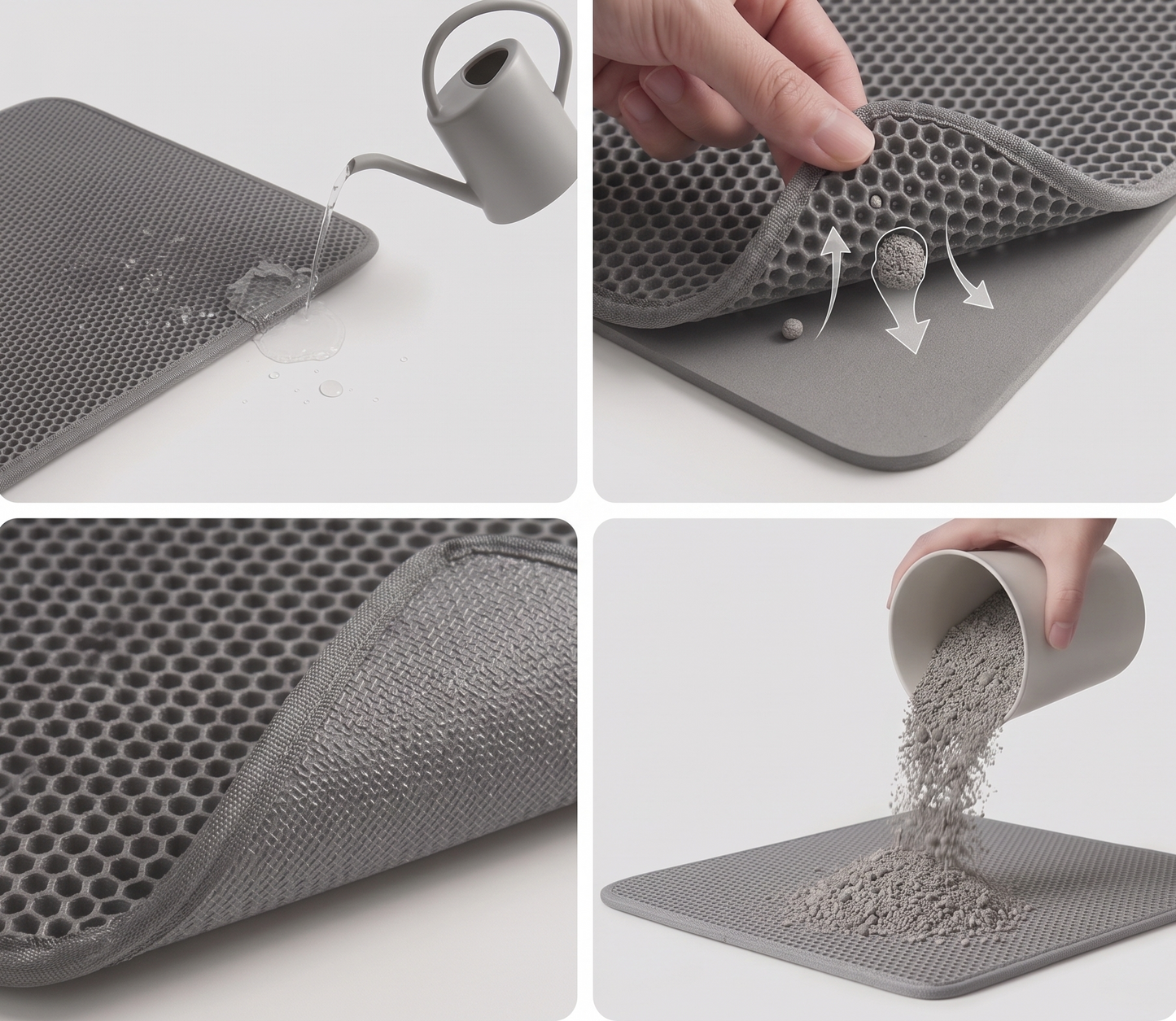Pet's World Easy Clean EVA Cat Litter Mat – Waterproof & Non-Slip