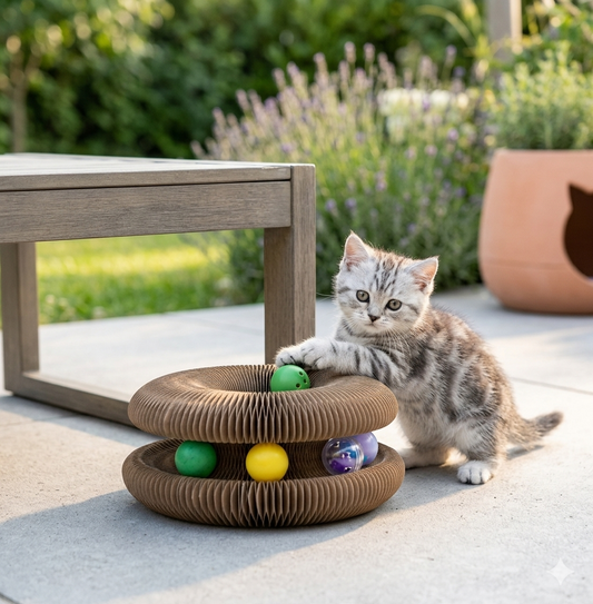 Pet's World Magic Cat Scratcher Board – Interactive Claw Grinding & Play Toy
