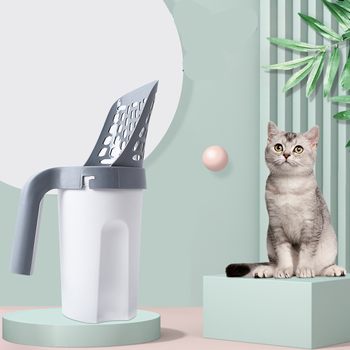Pet's World 2-in-1 Cat Litter Scoop – Multi-Function Cleaning Tool