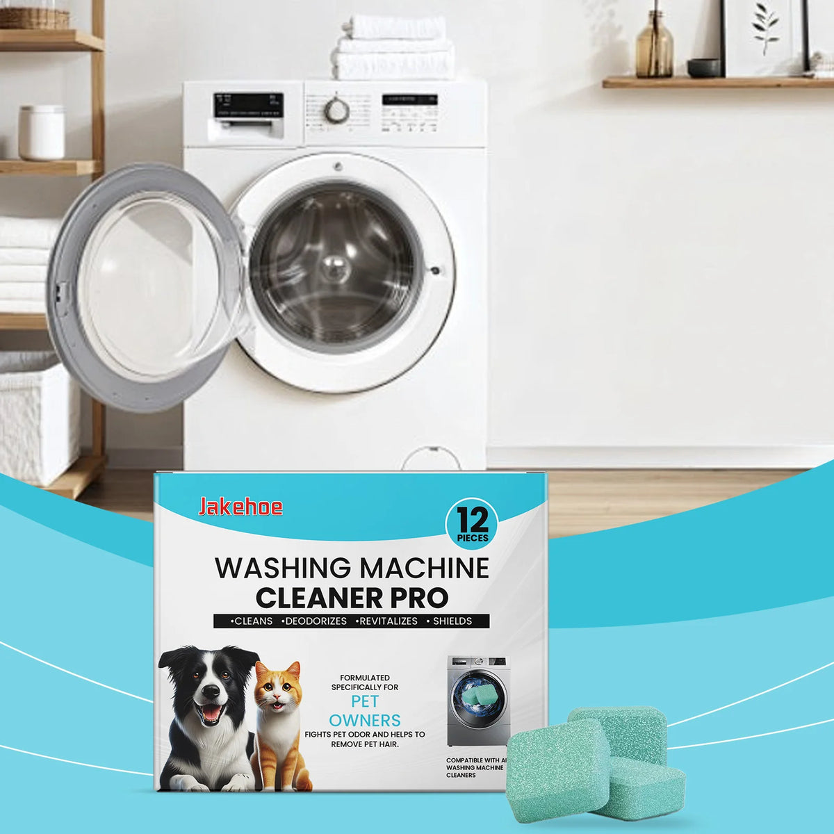 Washing Machine Cleaning Tablets – Deep Descaling for Pet Owners' Laundry