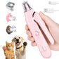 Electric Pet Nail Grinder with LED Light – Quiet 2-in-1 Clipper for Dogs & Cats