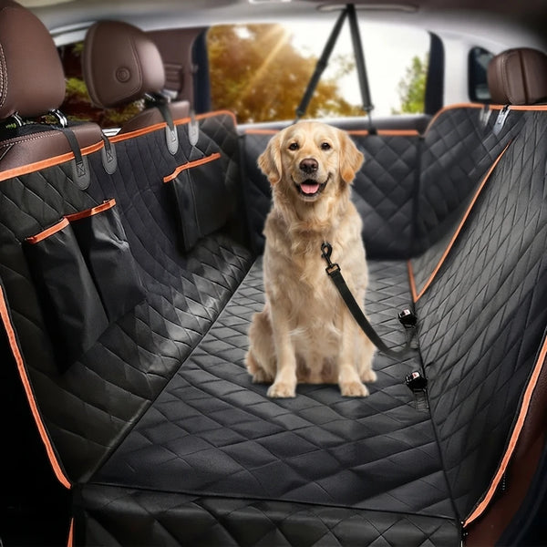 Pet's World Dog Car Seat Cover — Waterproof, Anti-Scratch & Machine Washable