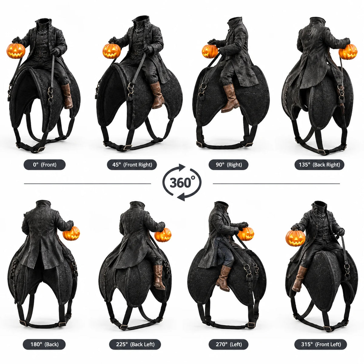Headless Horseman Rider Costume for Cats & Small Dogs