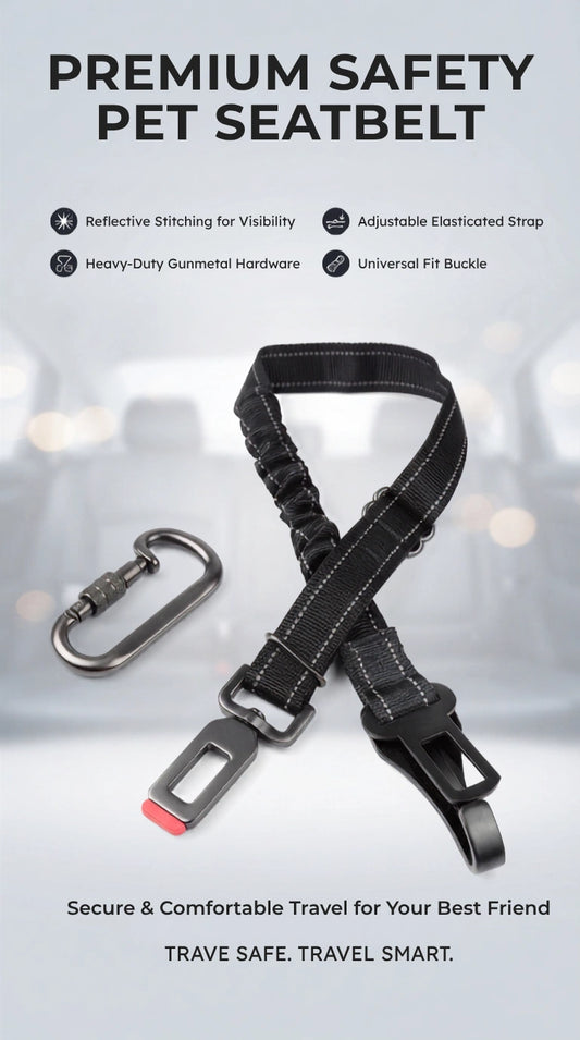 Dog Car Seat Belt – Keep Your Dog Safe & Calm on Every Ride