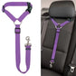 Pet's World 2-in-1 Dog Car Seat Belt & Leash – Adjustable Nylon Safety Harness
