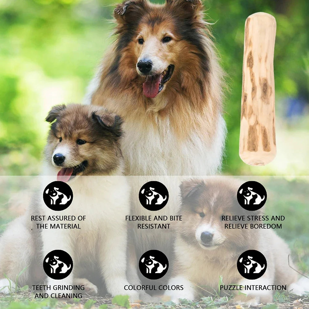 Natural Coffee Wood Dog Chew Sticks – Long-Lasting Dental Chew Toy