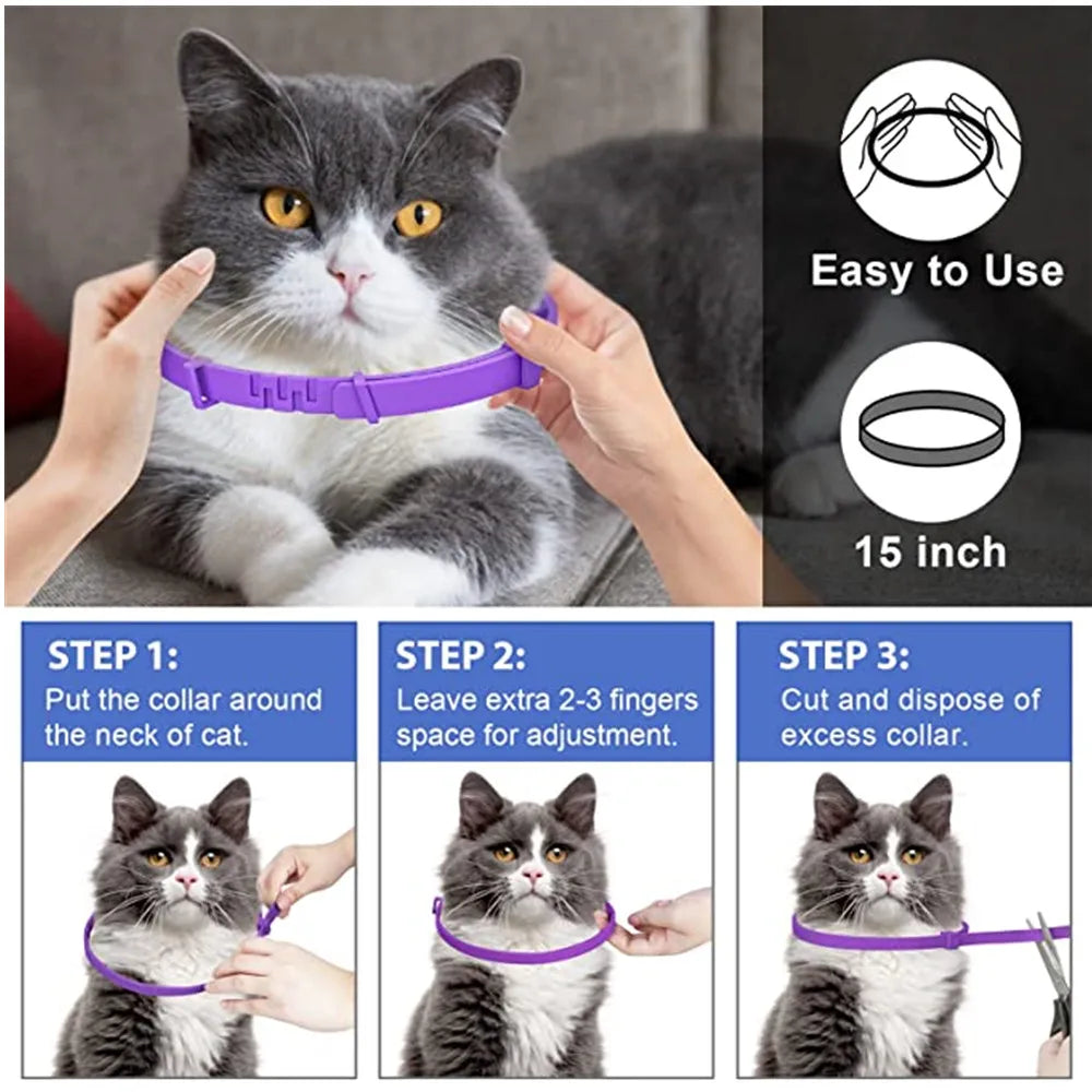 Pet's World Pet Calming Collar – Natural Anxiety Relief for Dogs & Cats