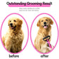 Pet's World 2-in-1 Pet Deshedding Brush for Dogs & Cats | Self-Cleaning Grooming Comb