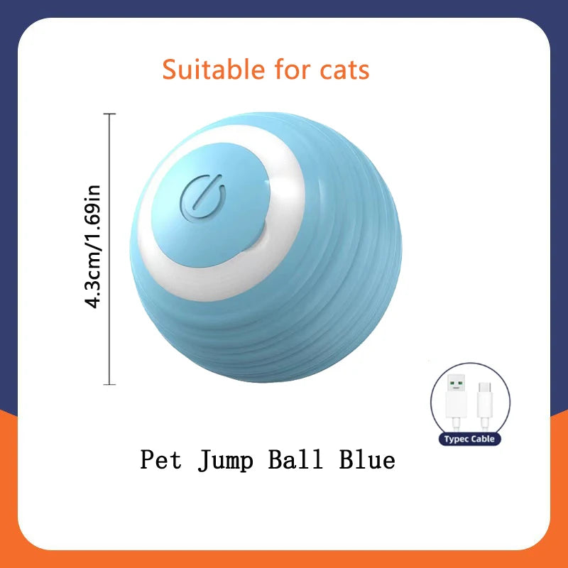 Pet's World Smart Rechargeable Ball Toy for Dogs & Cats – Auto-Moving