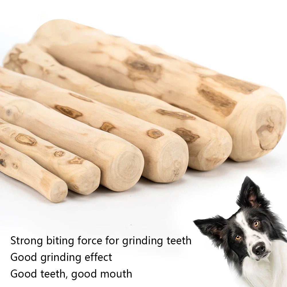 Natural Coffee Wood Dog Chew Sticks – Long-Lasting Dental Chew Toy