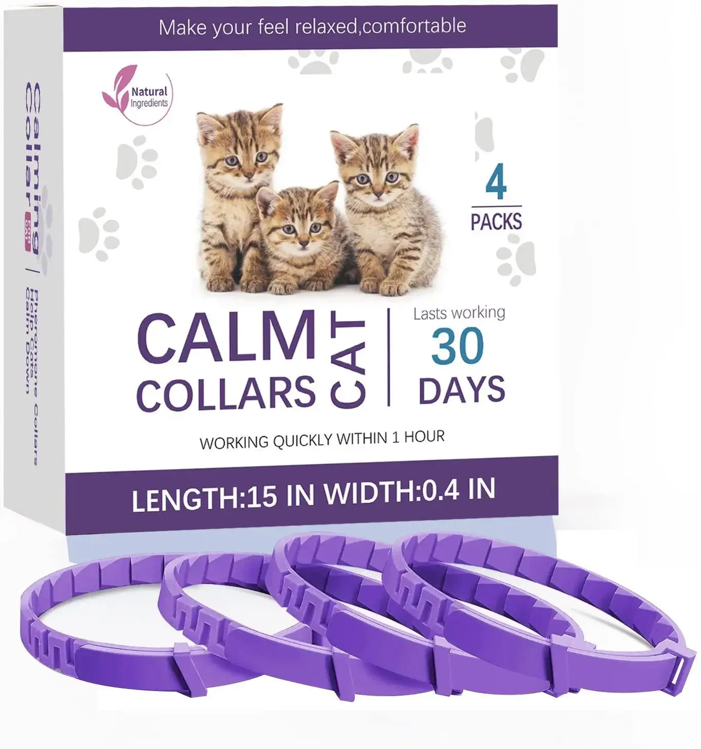 Pet's World Pet Calming Collar – Natural Anxiety Relief for Dogs & Cats