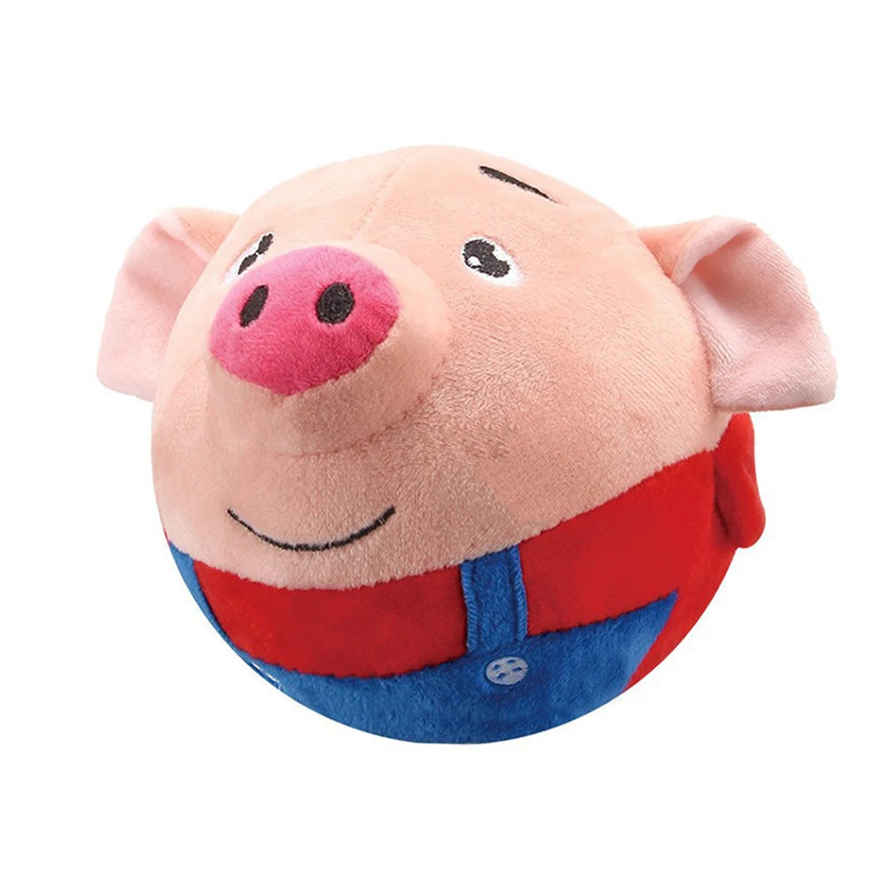 Pet's World Interactive Bouncing Dog Toy – Plush, Squeaky & Self-Moving