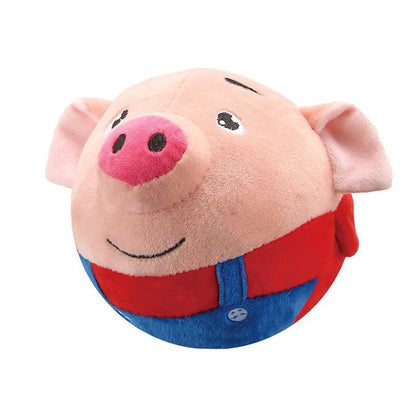 Interactive Bouncing Dog Toy – Plush, Squeaky & Self-Moving