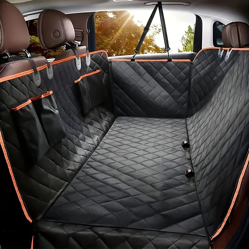 Pet's World Dog Car Seat Cover — Waterproof, Anti-Scratch & Machine Washable