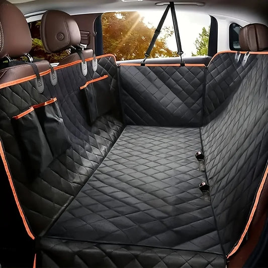 Pet's World Dog Car Seat Cover — Waterproof, Anti-Scratch & Machine Washable