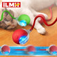 Self-Moving Automatic Cat Teaser Ball with Faux Tail Rechargeable Smart Sensor Cat Toy for Indoor Cats Cat Toys Interactive