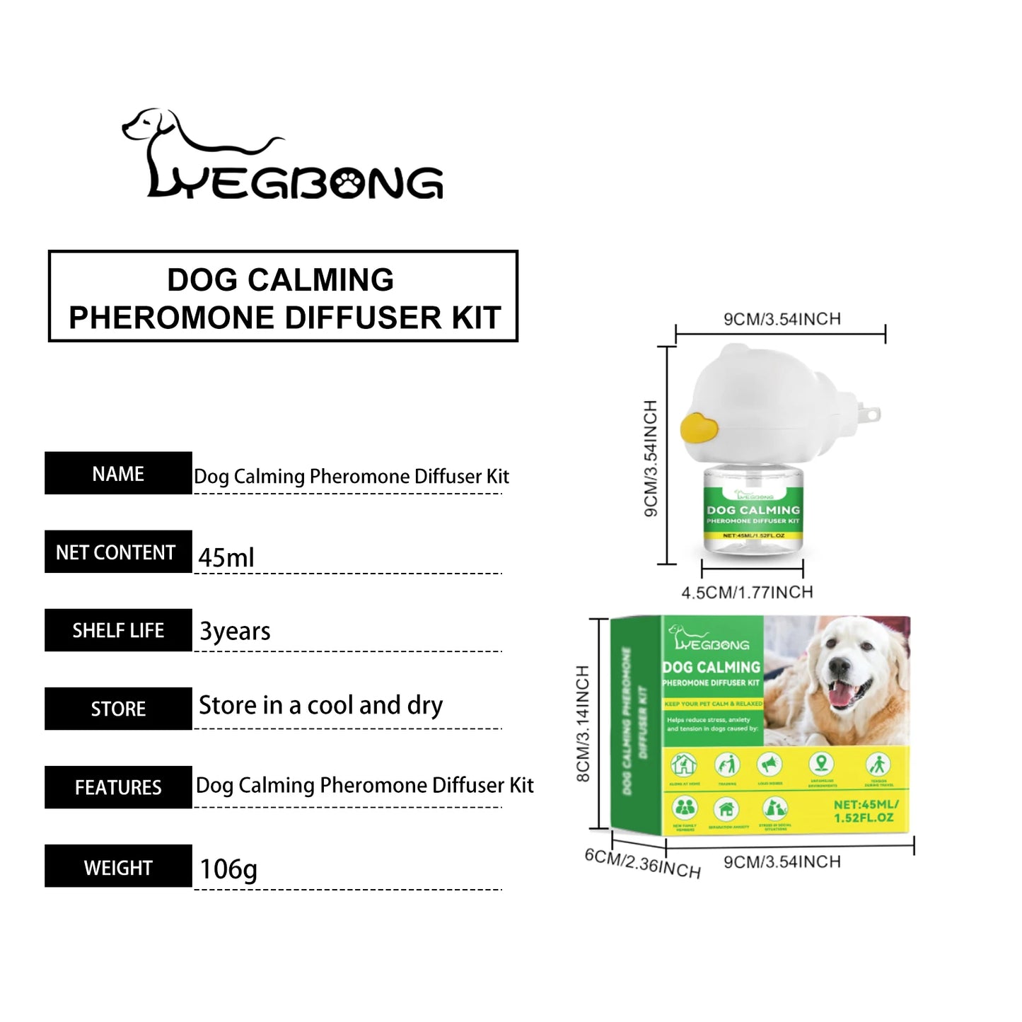 Pet's World Dog Calming Pheromone Diffuser Kit – Natural Anxiety & Stress Relief