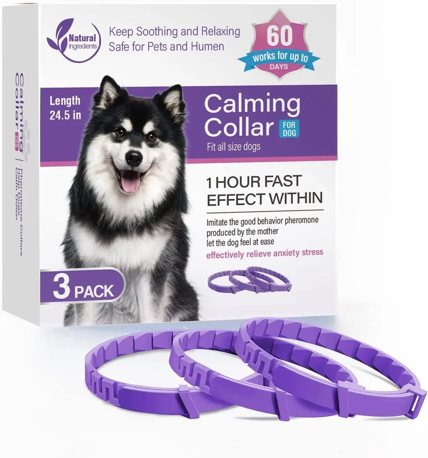 Pet's World Pet Calming Collar – Natural Anxiety Relief for Dogs & Cats