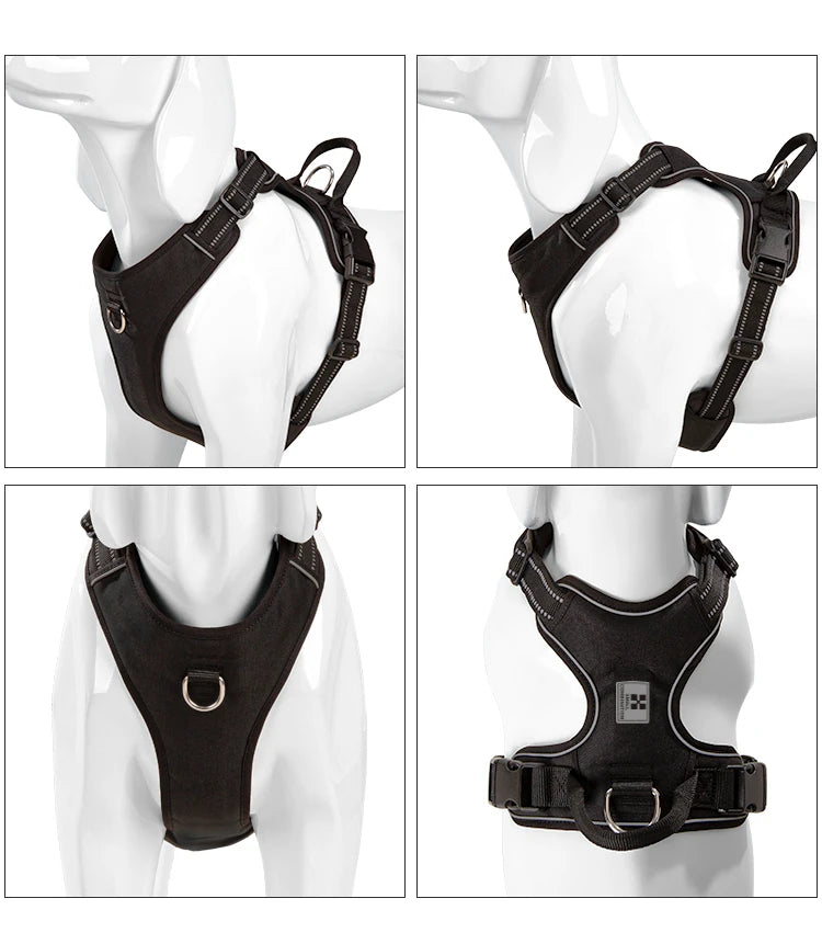 Pet's World No Pull Dog Harness – Reflective Adjustable Chest Vest