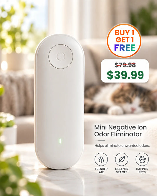 Mini Cat Litter Odor Purifier – Portable Ion Air Freshener