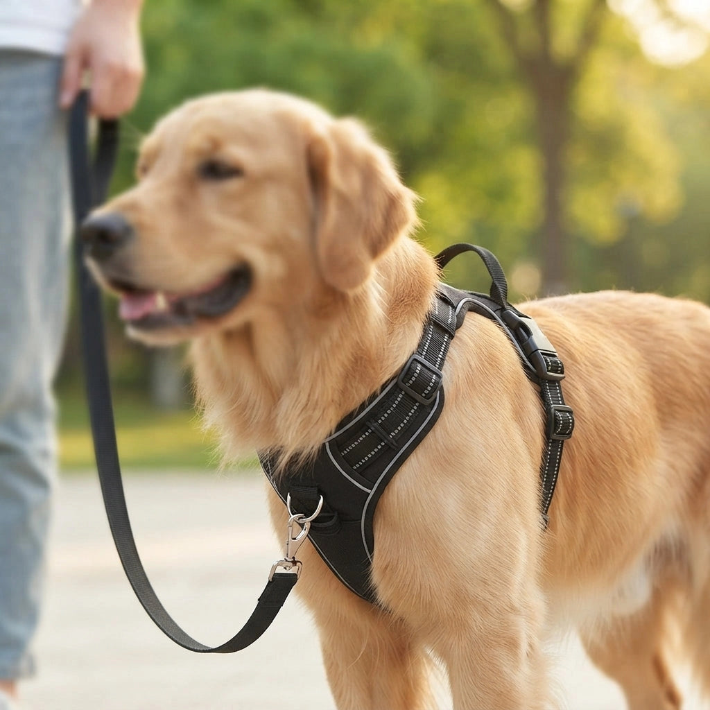 No Pull Dog Harness – Reflective Adjustable Chest Vest