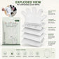 Rinseless Pet Cleaning Gloves — Natural Deodorizing Wipes for Dogs & Cats