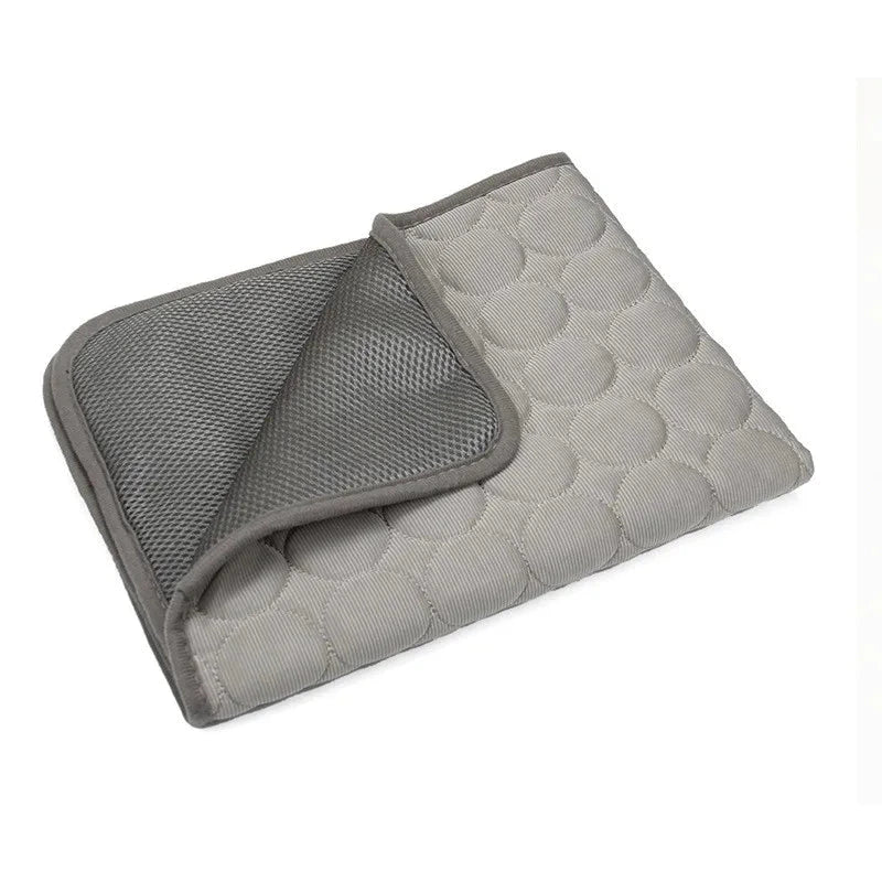 Cooling Pet Mat Breathable Ice Silk Dog & Cat Bed