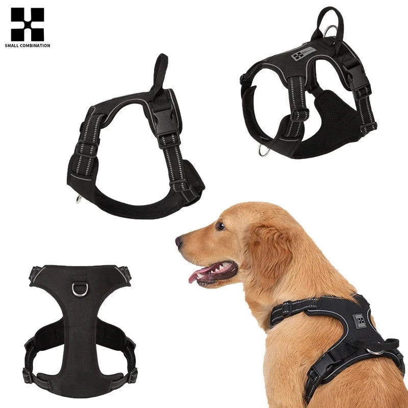 No Pull Dog Harness – Reflective Adjustable Chest Vest