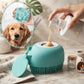 Silicone Pet Bath Massage Brush – Dog & Cat Grooming Tool