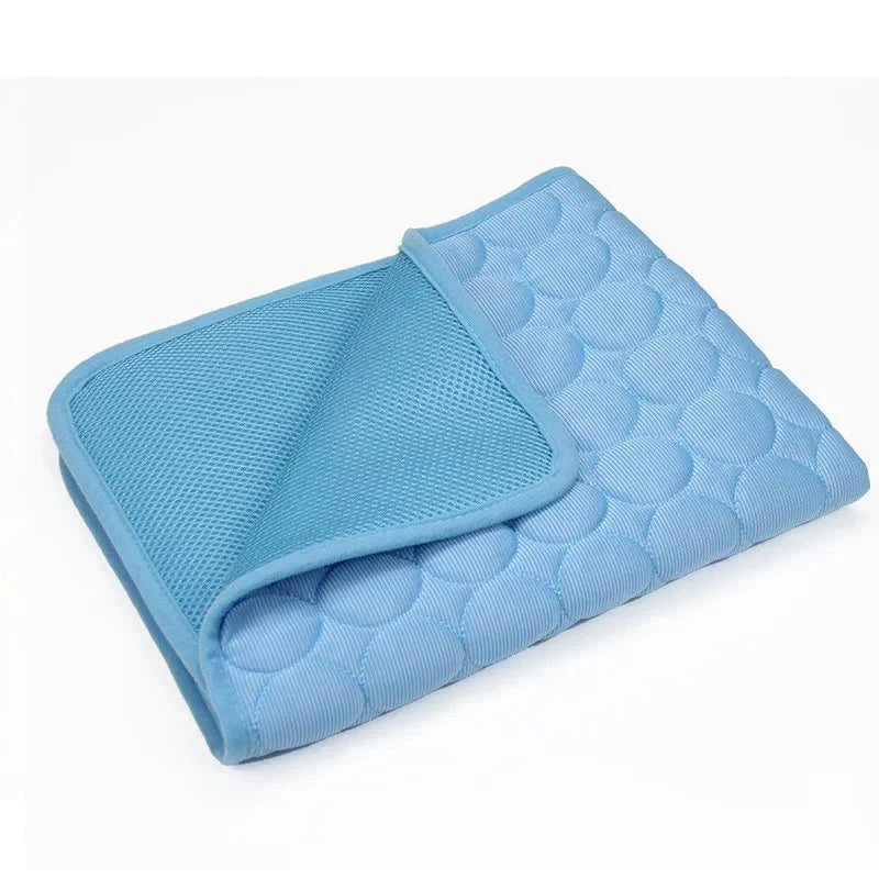 Cooling Pet Mat Breathable Ice Silk Dog & Cat Bed