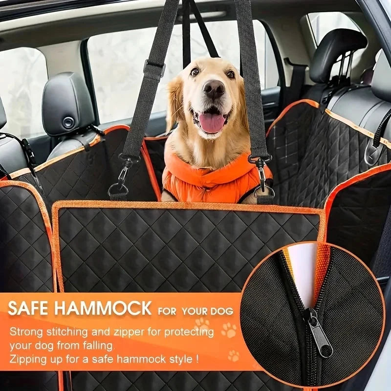 Pet's World Dog Car Seat Cover — Waterproof, Anti-Scratch & Machine Washable