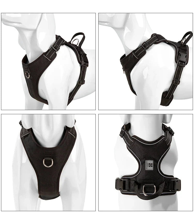 No Pull Dog Harness – Reflective Adjustable Chest Vest