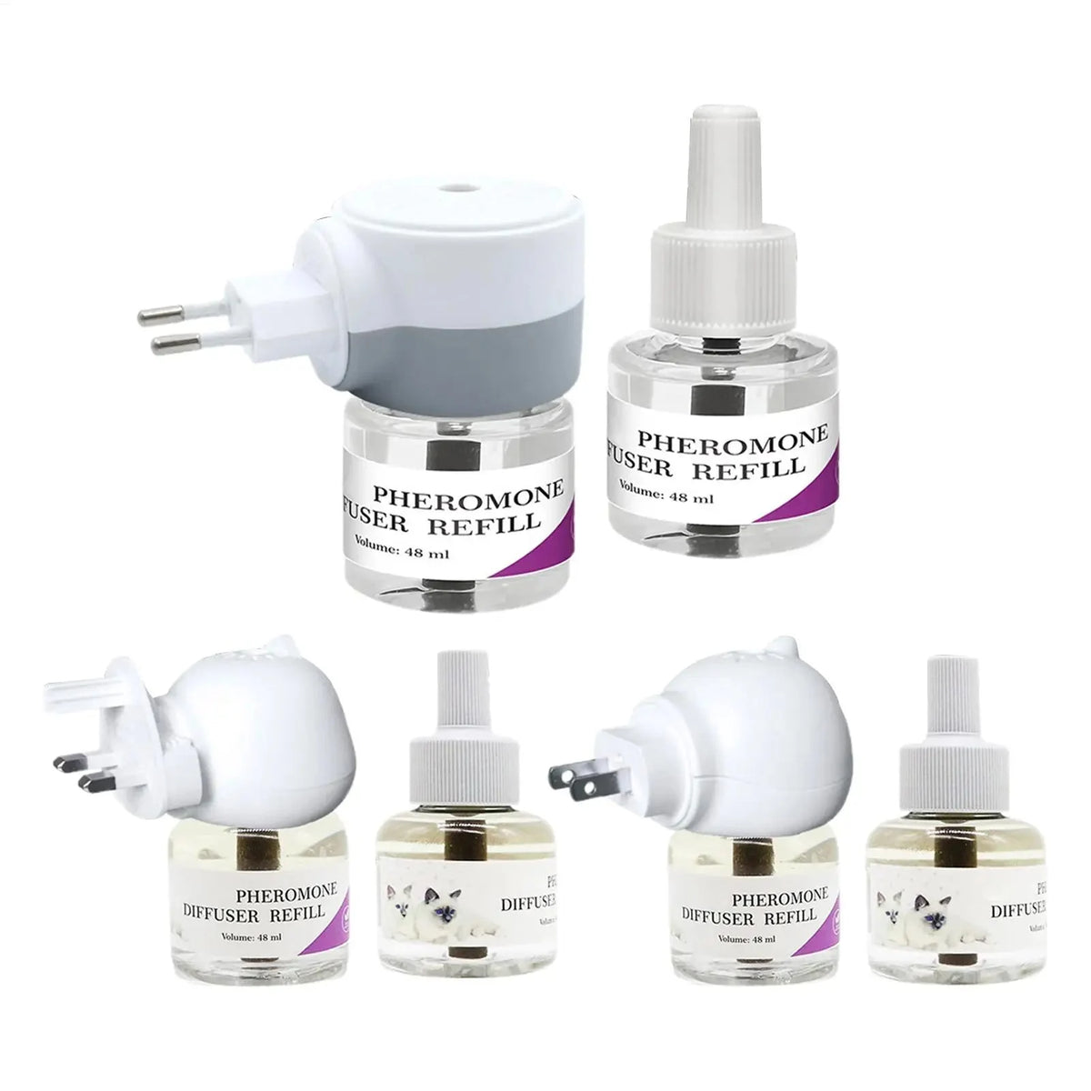 Cat Calming Pheromone Diffuser – Stress Relief Plug-In for Cats