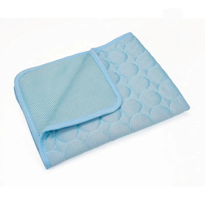 Cooling Pet Mat Breathable Ice Silk Dog & Cat Bed