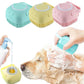 Silicone Pet Bath Massage Brush – Dog & Cat Grooming Tool