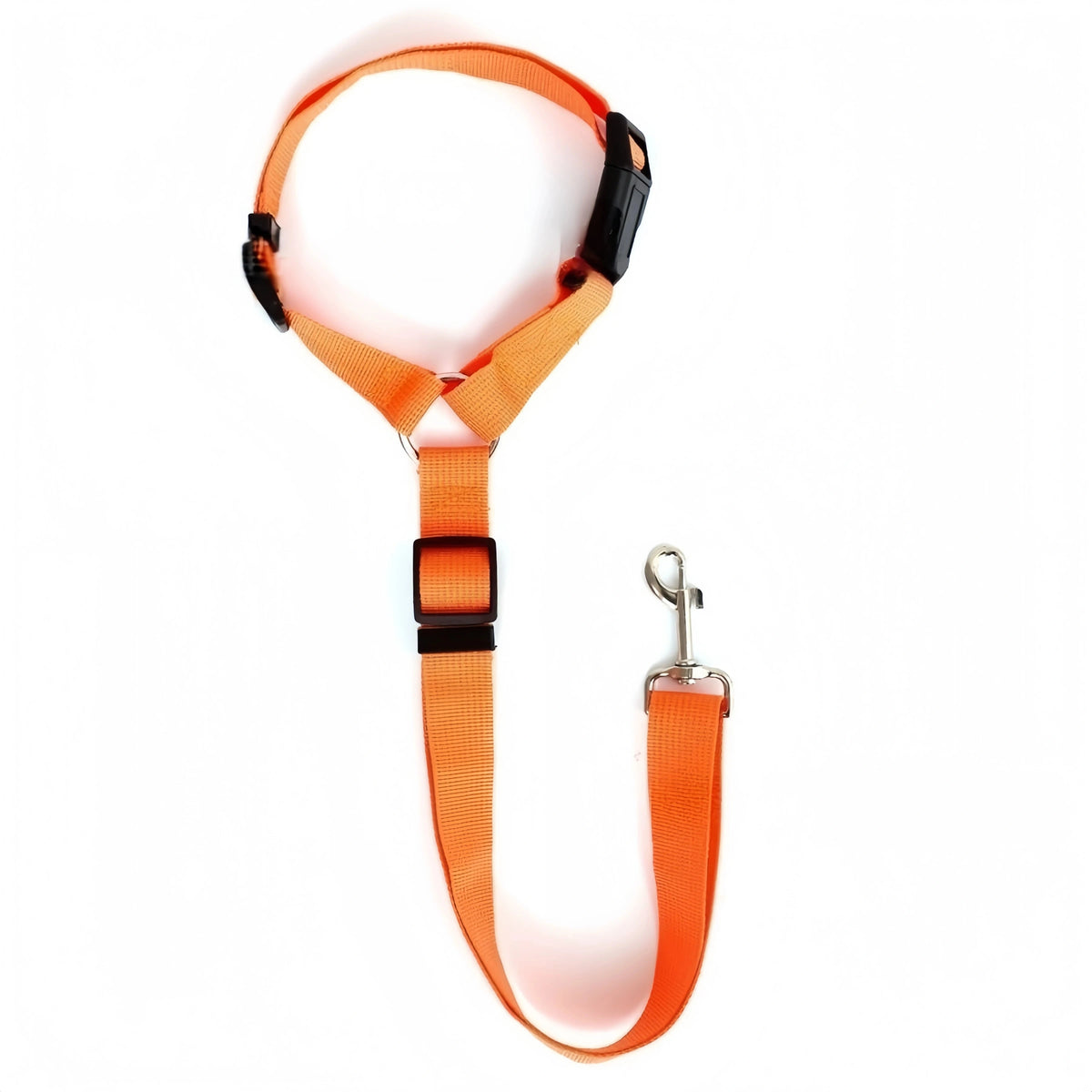 2-in-1 Dog Car Seat Belt & Leash – Adjustable Nylon Safety Harness