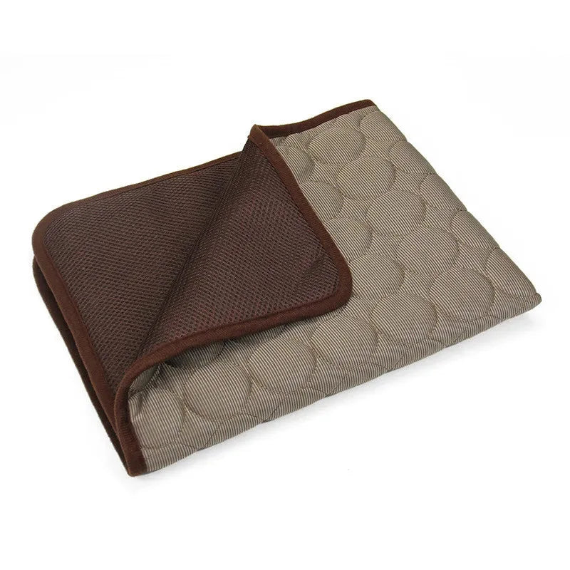Cooling Pet Mat Breathable Ice Silk Dog & Cat Bed