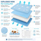 Cooling Pet Mat Breathable Ice Silk Dog & Cat Bed