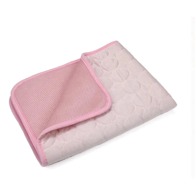 Cooling Pet Mat Breathable Ice Silk Dog & Cat Bed
