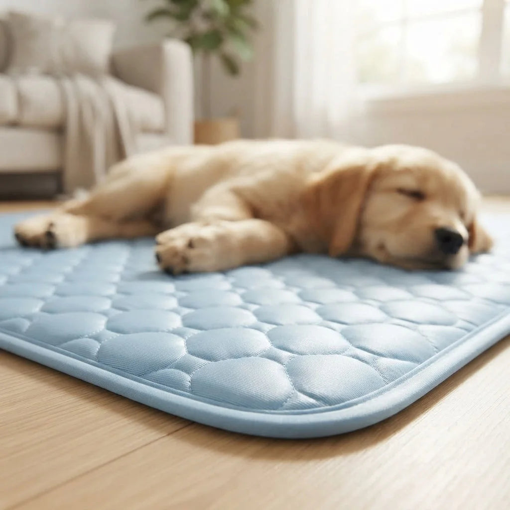 Cooling Pet Mat Breathable Ice Silk Dog & Cat Bed