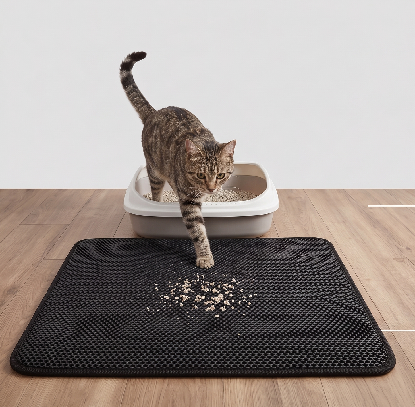 Pet's World Easy Clean EVA Cat Litter Mat – Waterproof & Non-Slip