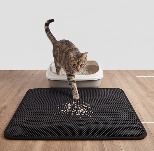 Pet's World Easy Clean EVA Cat Litter Mat – Waterproof & Non-Slip