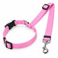 2-in-1 Dog Car Seat Belt & Leash – Adjustable Nylon Safety Harness